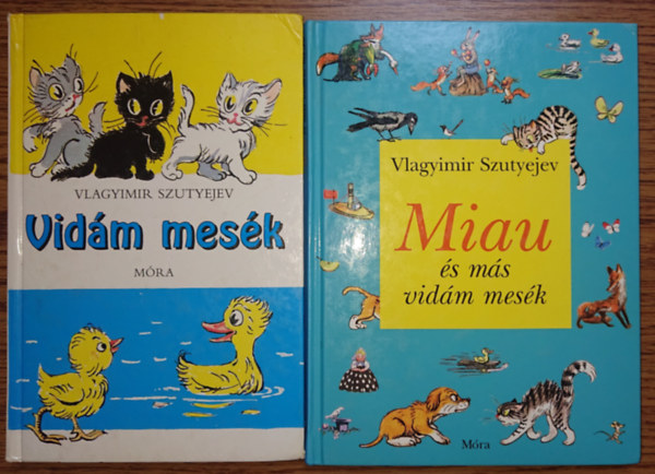 Vlagyimir Szutyejev - 2 klasszikus meseknyv Szutyejevtl: Vidm mesk, Miau s ms vidm mesk
