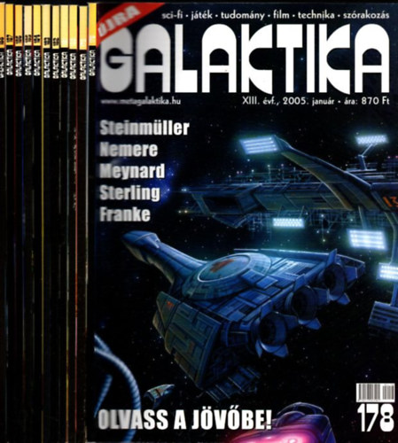 Burger Istv�n  (f�szerk.) - Galaktika XIII. �vfolyam 2005/1-12. (teljes �vfolyam, lapsz�monk�nt, 178-188. lapsz�mok)