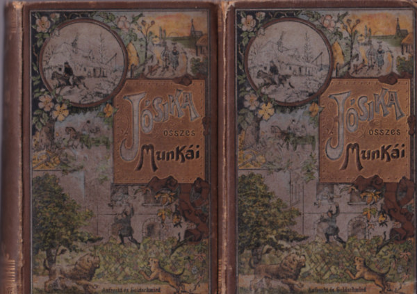 Jósika Miklós - II. Rákóczi Ferencz 1-2., és 3-4. részek (két kötetbe kötve) (Jósika összes munkái, Aufrecht és Goldschmied kötésben)