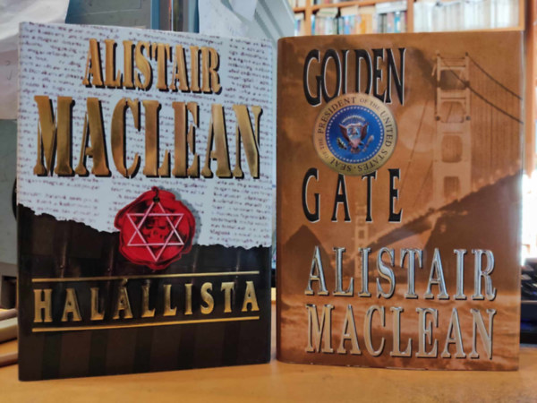 Alistair MacLean - 2 db Alistair MacLean: Halllista + Golden Gate