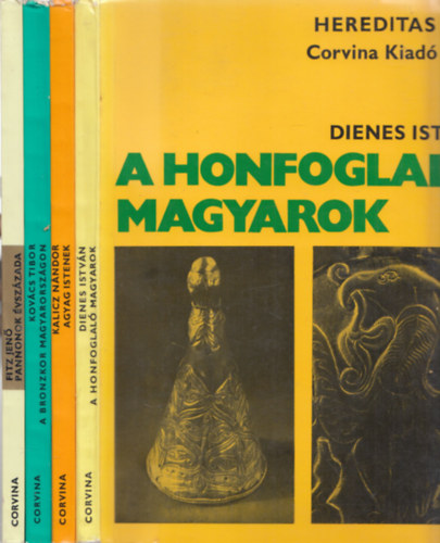 4 db Hereditas ktet: A honfoglal magyarok + Agyag istenek + A bronzkor Magyarorszgon + Pannonok vszzada