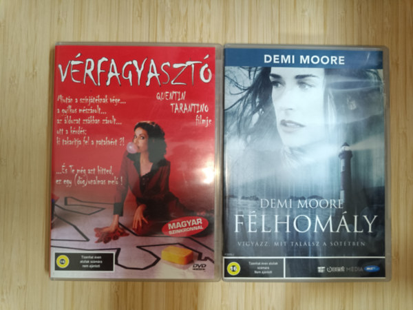 Demi Moore Quentin Tarantino - 2 h�tboorzongat� film DVD-n: F�lhom�ly, V�rfagyaszt�