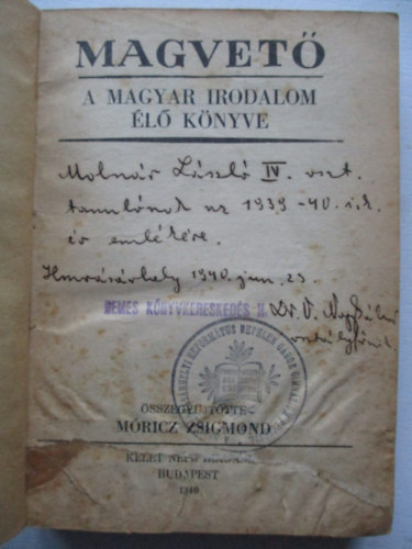 Mricz Zsigmond - Magvet: A magyar irodalom l knyve