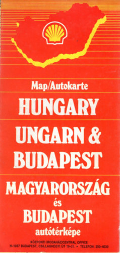 Magyarorszg s Budapest autstrkpe  ( Shell ) 1993