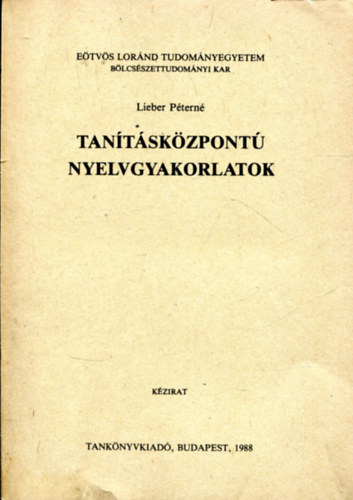 Lieber Ptern - Tantskzpont nyelvgyakorlatok