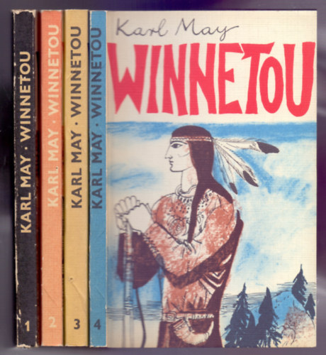 Karl May - Winnetou 1-4. (1. Old Shatterhand, 2. Old Death, 3. Old Firehand, 4. Winnetou)