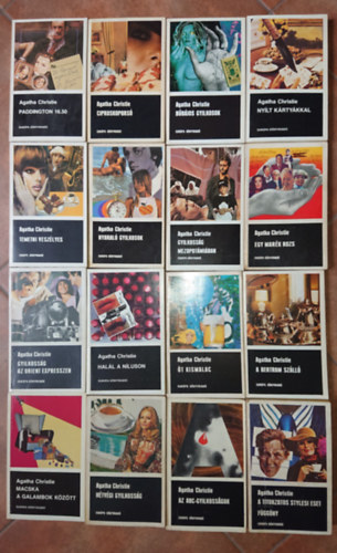 Agatha Christie - 16 krimi Agatha Christie toll�b�l: Paddington 16.50 / Cipruskopors� / B�b�jos gyilkosok / Ny�lt k�rty�kkal / Temetni vesz�lyes / Nyaral� gyilkosok / Gyilkoss�g Mezopot�mi�ban ... (teljes lista a le�r�sban)