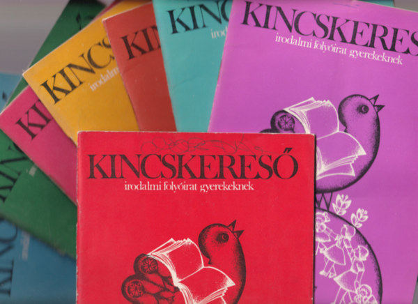 8 db Kincskeres�-Irodalmi foly�irat t�z-tizenn�gy �veseknek: 1977/1., 3-5., 9-12. sz�mok