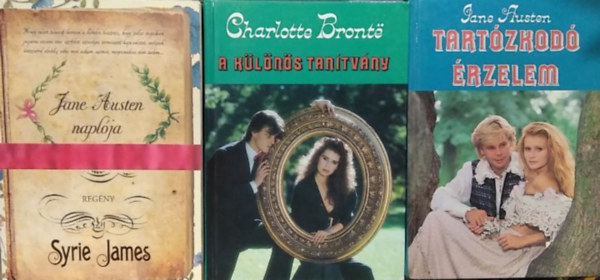 Charlotte Brontë, Syrie James Jane Austen - 3 db-os romantikus könyvcsomag: Tartózkodó érzelem+ A különös tanítvány+ Jane Austen naplója
