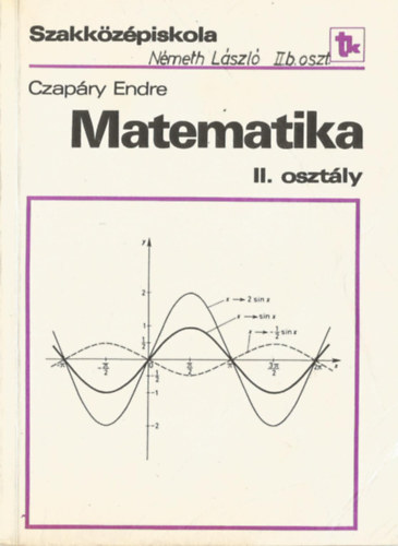 Czapry Endre - Matematika II. osztly - a szakkzpiskola II. osztlya szmra