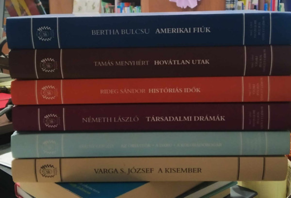 Tam�s Menyh�rt, Rideg S�ndor, N�meth L�szl� Bertha Bulcs� - 6 db Korjellemz� magyar irodalom K�NYVMENT� AJ�NLAT: A kisember+ Az �ri�st�k- A daru- A kolor�d�bog�r+ T�rsadalmi dr�m�k+ Hist�ri�s id�k+ Hov�tlan utak +Amerikai fi�k
