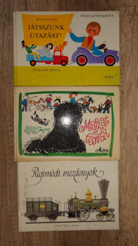 Szász Imre Marék Veronika - 3 klasszikuus gyerekkönyv: Játszunk utazást?, Maszat és társai, Régimódi mozdonyok