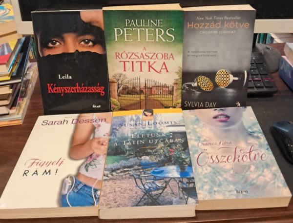 Susan Loomis, Oravecz Nra, Sylvia Day, Pauline Peters, Leila Sarah Dessen - 6 db-os romantikus KNYVMENT AJNLAT: Figyelj rm!+ letnk a Tatin utcban +sszektve +Hozzd ktve +A rzsaszoba titka +Knyszerhzassg
