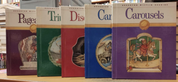 William K. Durr - 5 db Houghton Mifflin Reading: Carousels + Caravans + Discoveries + Triumphs + Pageants