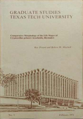 Kay Pittard - Robert W. Mitchell - Comparative Morphology of the Life Stages of Cryptocellus pelaezi (Arachnida, Ricinulei)