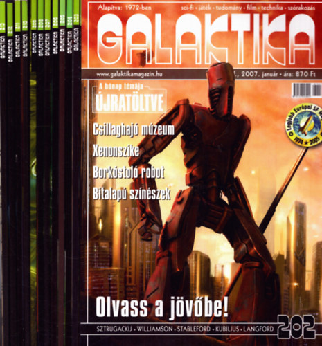 Burger Istv�n  (f�szerk.) - Galaktika 2007/1-12. (teljes �vfolyam sz�monk�nt, 202-213. sz�mok)