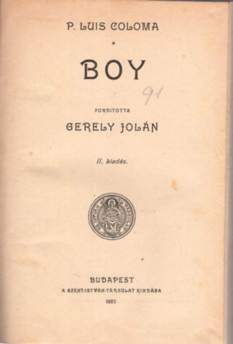 Gergely Jolán P. Luis Coloma - Boy