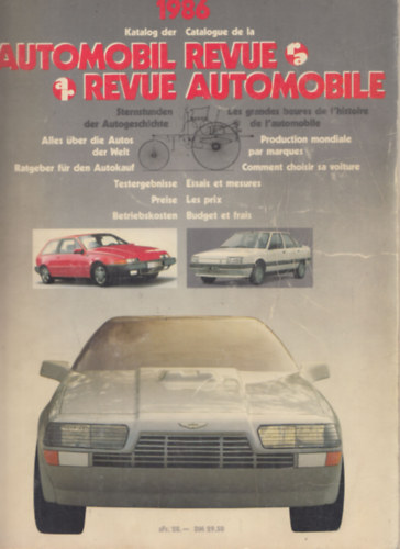 Automobil Revue - Revue Automobile 1986