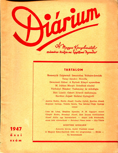 Kenyeres Imre (szerk.) - Dirium 1947 szi szm
