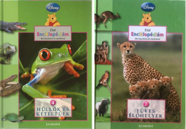 A.A. Milne s E.H.Shepard; Luca Anna  (szerk.) - Els enciklopdim Micimackval s bartaival -Fves lhelyek (7.)+Hllk s ktltek(4.) - 2 db Disney knyv