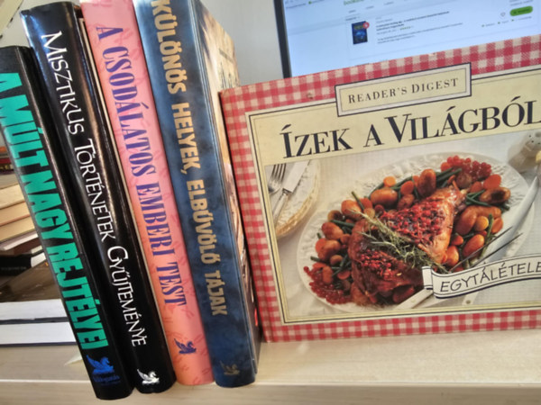 Reader's Digest Kiad� Kft. - 5db album, K�NYVMENT� AJ�NLAT: �zek a vil�gb�l+ K�l�n�s helyek, elb�v�l� t�jak+ A csod�latos emberi test+ Misztikus t�rt�netek gy�jtem�nye+ A m�lt nagy rejt�lyei