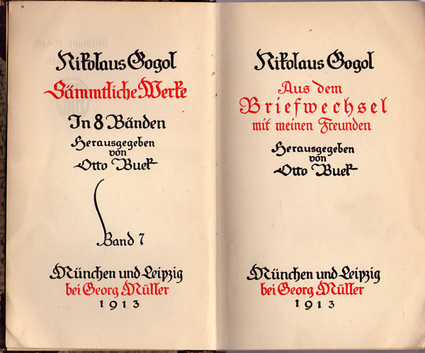 Nikolaus Gogol - Aus dem Briefwechsel mit meinen Freunden