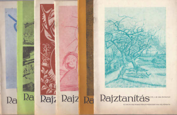 Aradi Jen� szerk. - Rajztan�t�s - Az Oktat�si Miniszt�rium m�dszertani foly�irata - XXI.�vf. 1979/1-6.sz�m teljes �vfolyam
