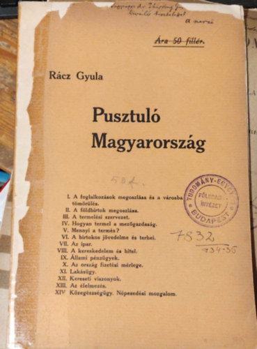 Rácz Gyula - Pusztuló magyarország