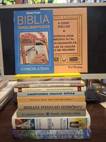 Dr. Török Tibor, G. C. Willis, Margarete von Brasch, Zs. Tüdős Klára, Tom Short, Dohányos Lajos, Farkas József, H.L. Heijkoop, Walter Wangerin, Alfred Kuen, Ifj.Dr. Bartha Tibor és Vladár Gá - 18 db vallási kötet, KÖNYVMENTŐ AJÁNLAT: A Biblia a helyes táplálkozásról, Természettudomány, világkép, világnézet, istenhit, A görög újszövetség néhány rejtett kincse, Tökéletes megváltás Krisztusban, Isten markában, Hol v