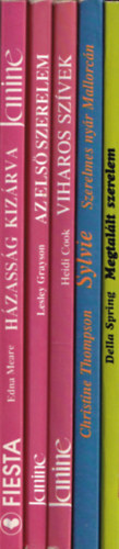 Christine Thompson, Della Spring, Lesley Grayson, Heidi Cook Edna Meare - 5 db romantikus: Viharos szívek, Az első szerelem, Megtalált szerelem, Szerelmes nyár Mallorcán, A szenvedélyes szerelem regénye