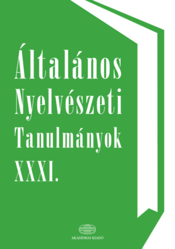 Kenesei Istvn - ltalnos nyelvszeti tanulmnyok XXXI.