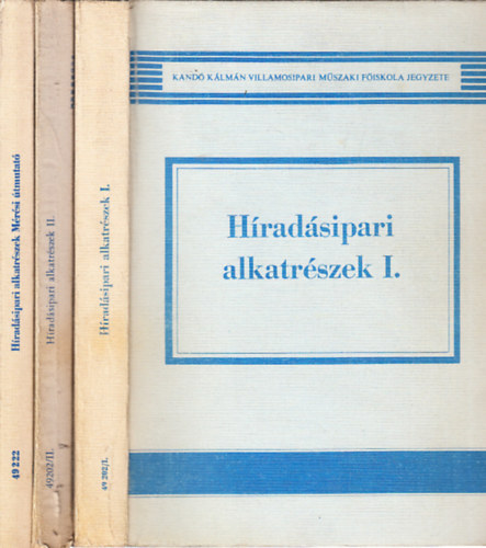 H�rad�sipari alkatr�szek I-II.