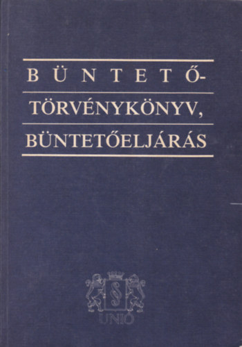 B�ntet�t�rv�nyk�nyv, b�ntet�elj�r�s