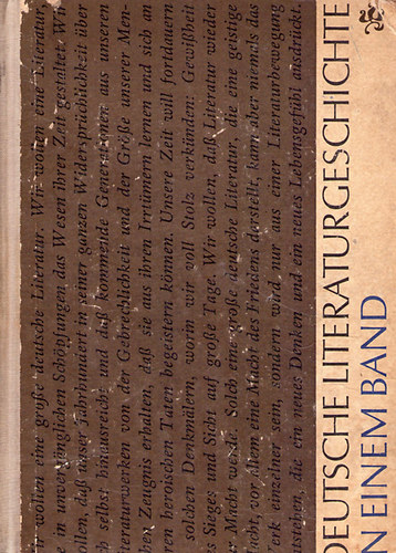 Professor Dr. Hans J�rgen Geerdts - Deutsche Literaturgeschichte in einem Band