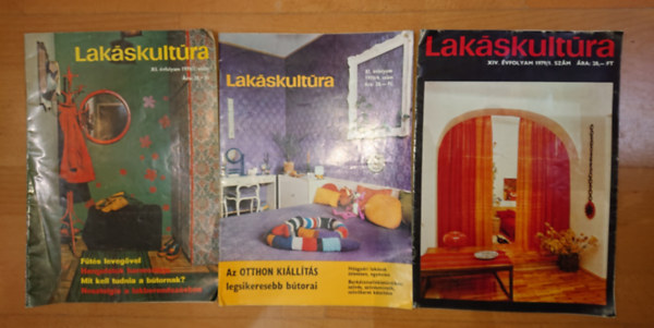 3 db Lakskultra magazin 1976/1., 4., 1979/1