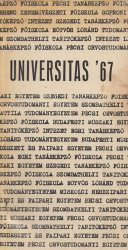 Borbly Sndor (szerk.) - Universitas '67