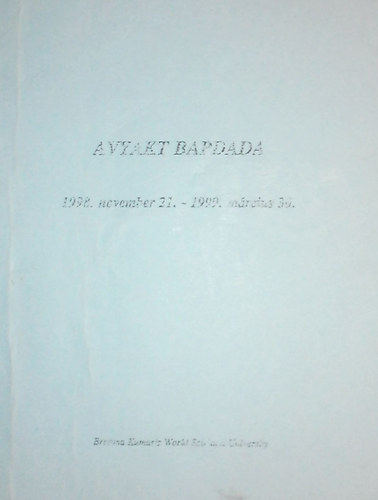 Brahma Kumarik - Avyakt BapDada 1998. november 21. - 1999. mrcius 30.