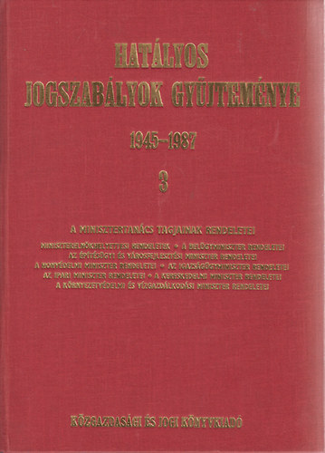 Hatlyos jogszablyok gyjtemnye 1945-1987. 3