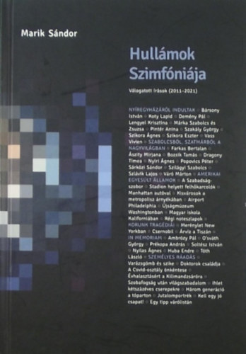 Marik Sndor - Hullmok szimfnija - Vlogatott rsok (2011-2021)