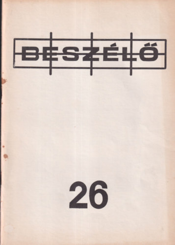 Besz�l� 26. 1989/1. (Szamizdat)