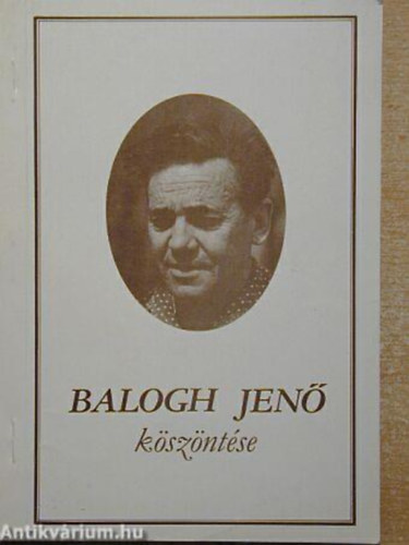 Dr. Csregh va - Balogh Jen kszntse - Balogh Jen alrsval