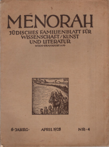 Menorah Judisches familienblatt fr Wissenschaft / Kunst und Literatur 1928 prilis