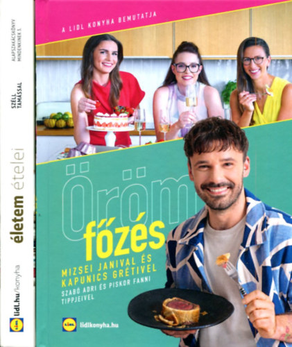 Nincs felt�ntetve - 2 db LIDL szak�csk�nyv (�letem �telei - �r�m a f�z�s)