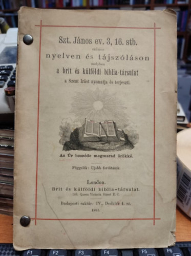 London - Szt. J�nos Evang�lioma 3,16 sz�mos nyelvek �s t�jsz�l�sokban