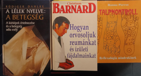 Christian dr. Barnard, Rüdiger Dahlke Hanna Parrot - Orvosi könyvcsomag
