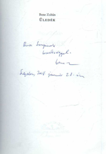 Bene Zolt�n - �led�k- NEMzed�kreg�ny