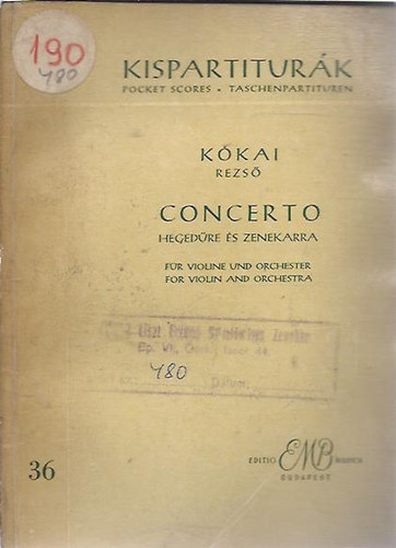 K�kai Rezs� - Concerto heged�re �s zenekarra