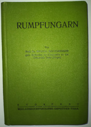 Prof. Dr. Michael Haltenberger - RUMPFUNGARN