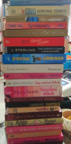 Jayne Ann Krentz, Freya North, Helen Fielding Danielle Steel - 19 db romantikus m: Egymsnak teremtve+Suttogs a sttben+A sors hatalma+lmaim lovagja+