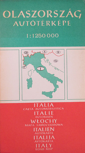 Olaszorsz�g aut�t�rk�pe 1:1 250 000